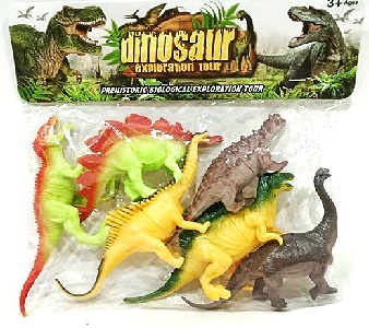 Набір тварин - динозаври  Z-003/004/006, 6 шт , кульок