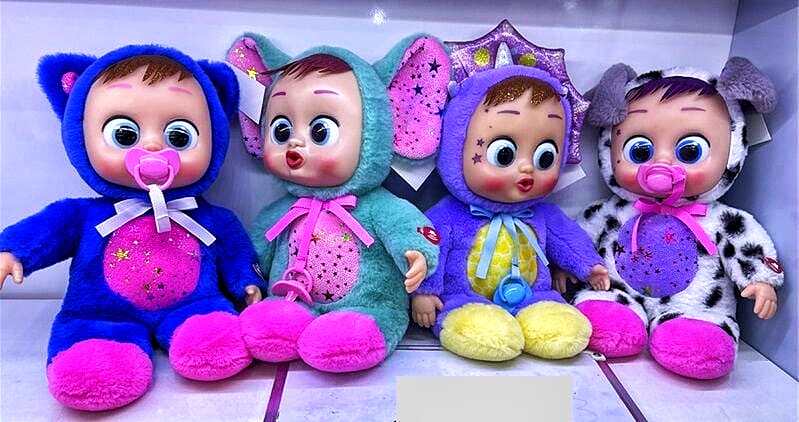 Пупс «Cry Babies» 59350 , пустишку смокче , плаче , пісенька з м/ф, 33 см , кульок