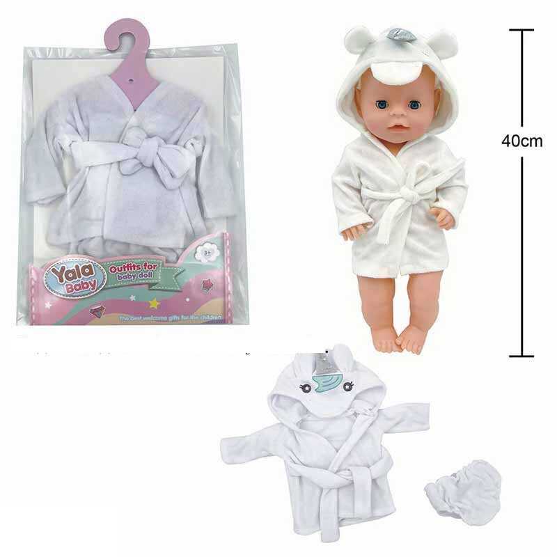 Одяг для пупса YLC 340 W (120) на пупса висотою 40-45 см, в пакеті