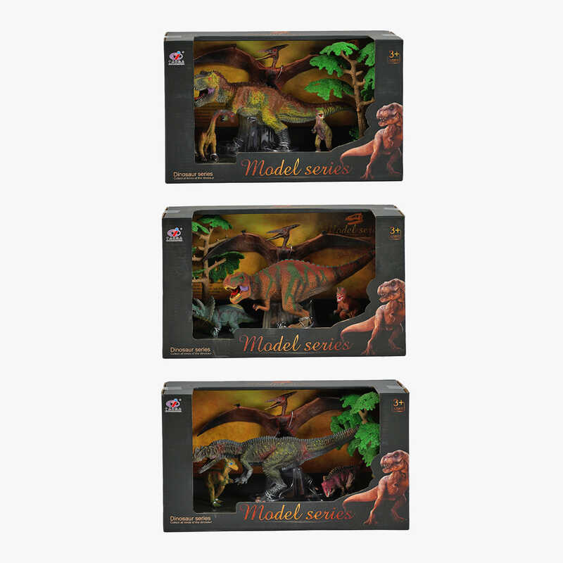 Набір динозаврів Q 9899 V3 (24/2) 3 види, 4 динозаври, в коробці