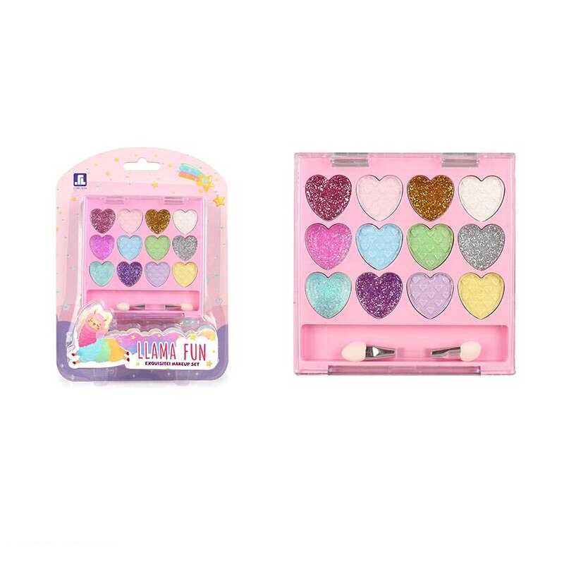 Набір косметики ZR 21 F (288/2) 12 кольорів, аплікатор, тіні, блискітки, на листі