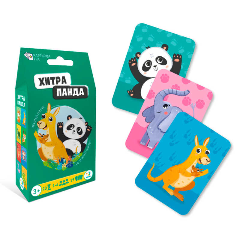 гр Карткова гра "Хитра панда" 301235 (150) "DoDo", 29 картон, в коробці