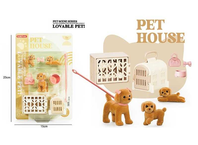 Улюбленці M 11 (72) 3 тваринки, 2 переноски, миска, на листі