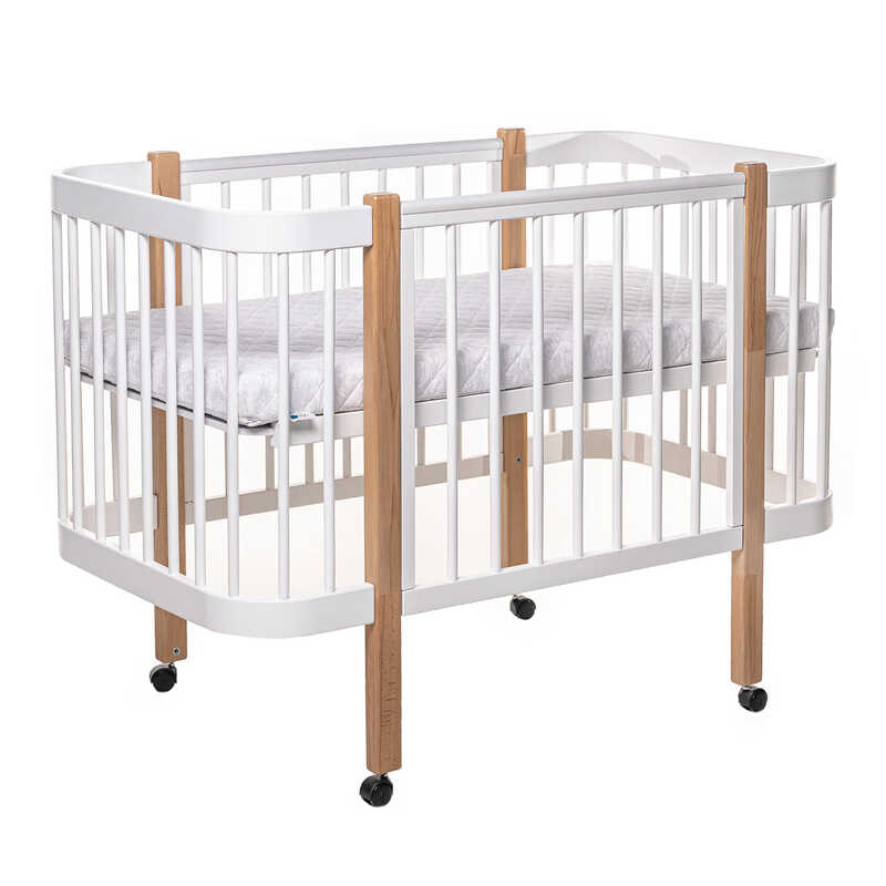 гр Ліжечко БУК "Світанок" колір біло-натуральний, без шухляди DS-9011 (1) маятниковий механізм