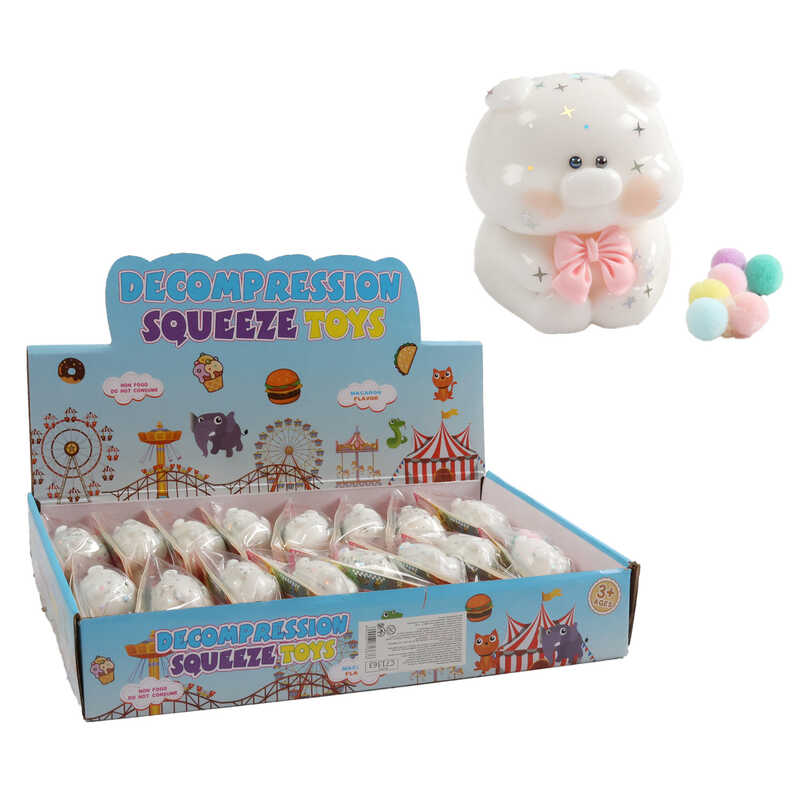 Гра антистрес C 71363 (24) ЦІНА ЗА 16 ШТУК В БЛОЦІ, м’які кульки, блискітки, в коробці