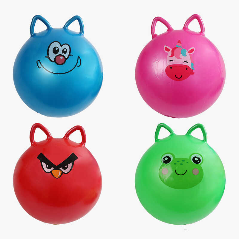 М`яч гумовий C 70954 (60) діаметр 44 см, ручки-вушка, в пакеті, ВИДАЄТЬСЯ ТІЛЬКИ МІКС ВИДІВ