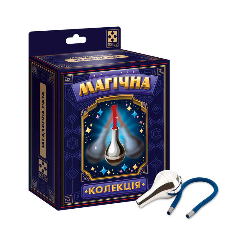 гр Набір для фокусу "Магічна колекція. Загадкова ваза" VT6012-05 (2) "Vladi Toys", ваза, мотузка, м'ячик, в коробці
