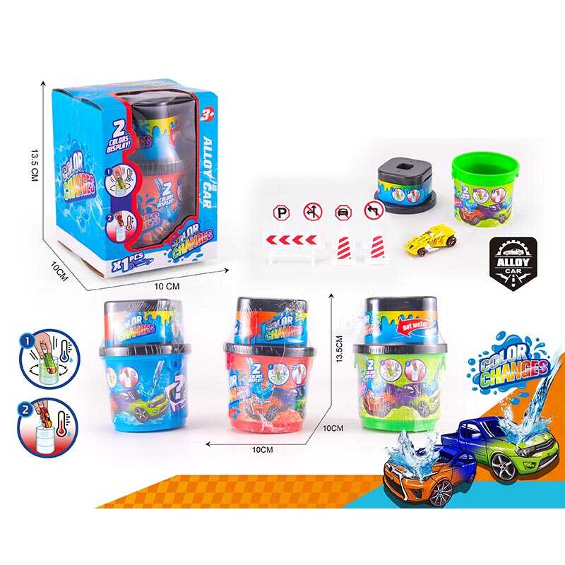 Машинка 2024-1 (180/2) металопластик, змінює колір, муляжі оточення, в коробці