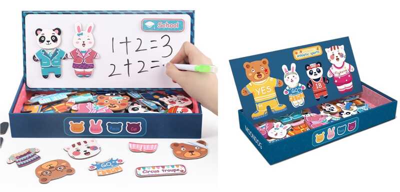 Дерев'яна магнітна дошка C 52514 (30) пазли, в коробці