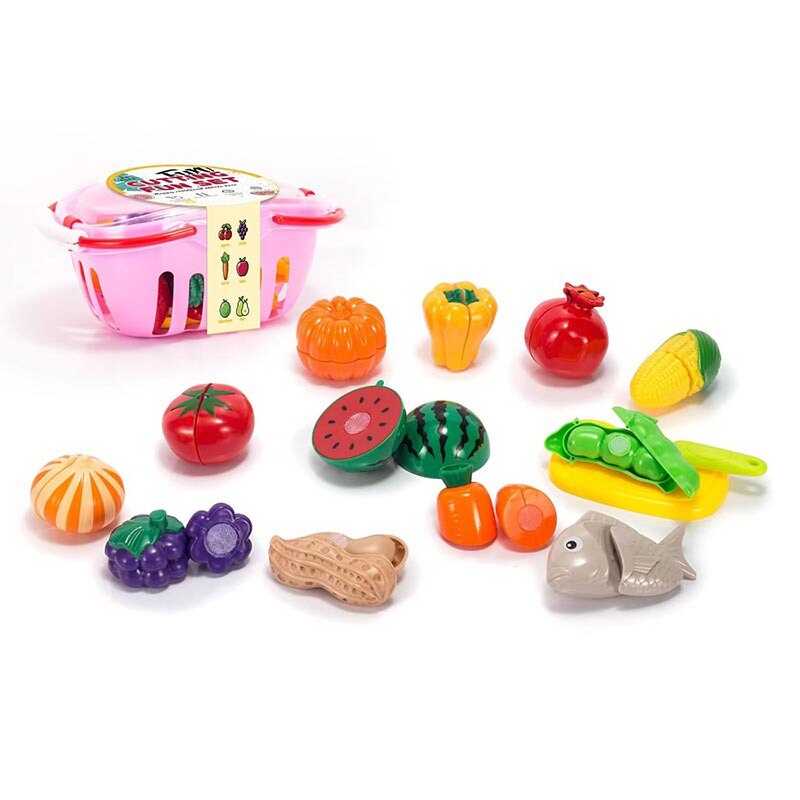 Набір продуктів BC 8011 (64/2) продукти на липучках, посудка, в кошику