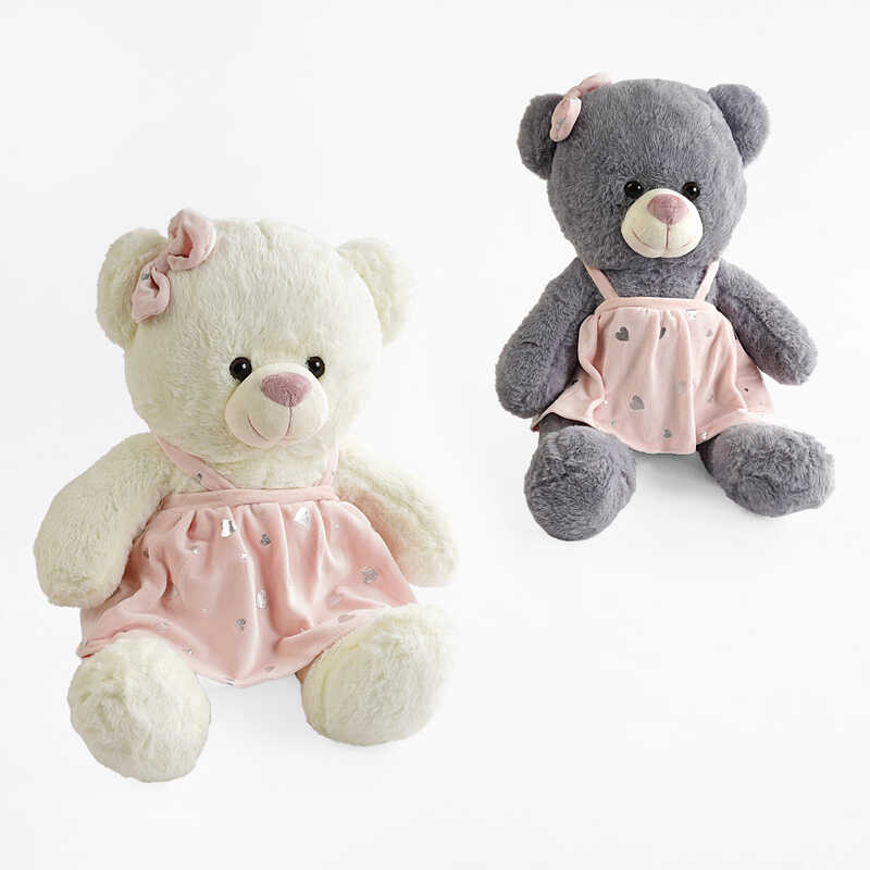 М`яка іграшка M 17377 (30) 2 кольори, "Ведмедик", висота - 40 см, у пакеті ВИДАЄТЬСЯ ТІЛЬКИ МІКС ВИДІВ