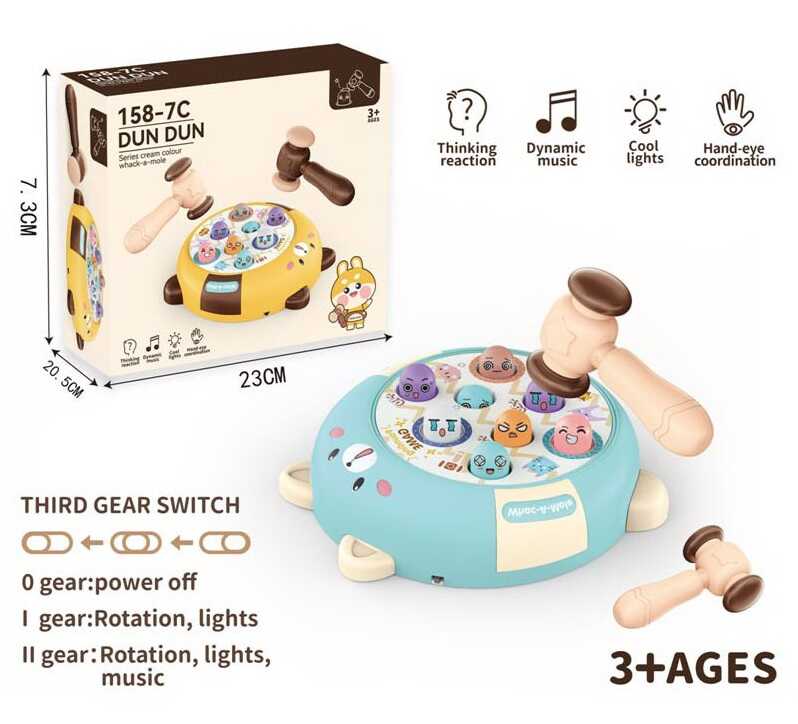 Стукалка 158-7 C (48/2) світло, звук, два молоточка, у коробці