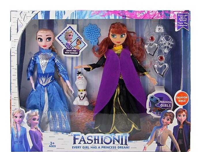 Лялька XX 73, герої «Frozen», 2 шт, в коробці, сніговик, набір прикрас