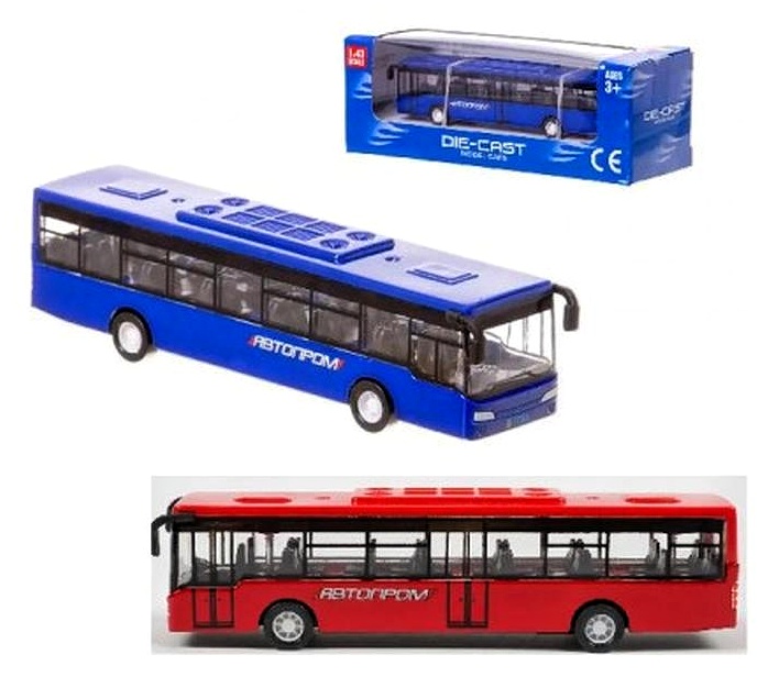 Машинка - автобус 632-34 , метал , коробка, 2 кольори, серія машинок "АВТОПРОМ"