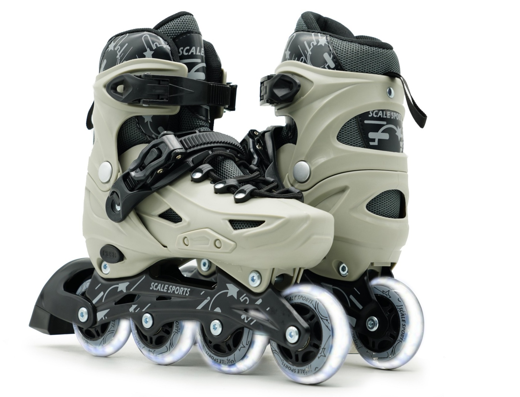 Ролики Scale Sports Gray LF 605, размер 34-38