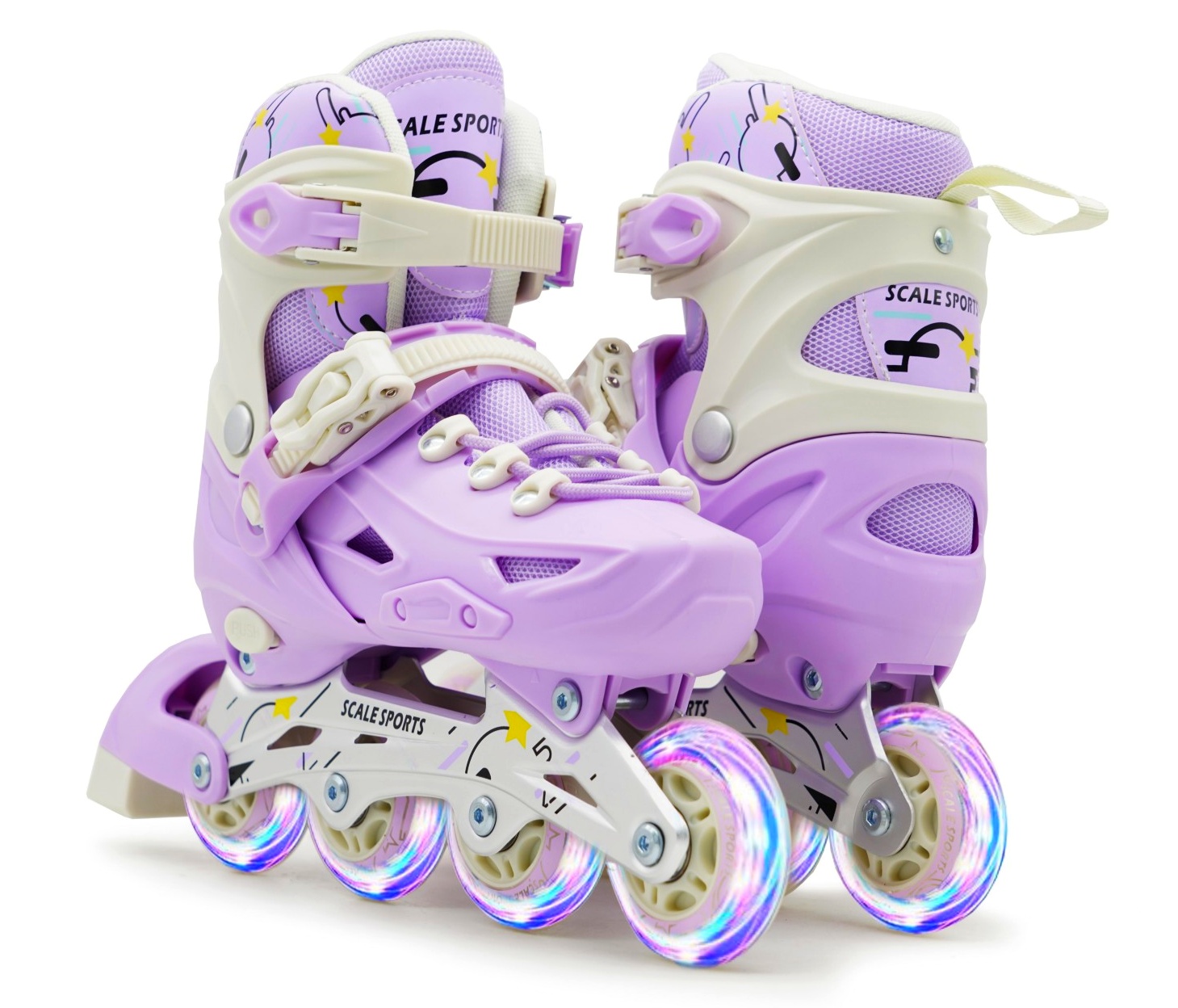 Ролики Scale Sports Purple LF 605, размер 34-38