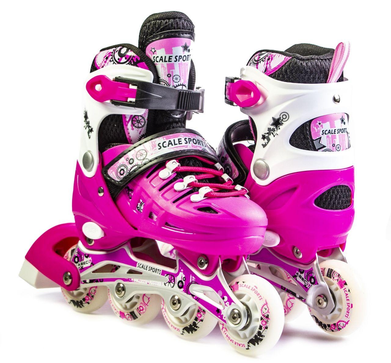 Ролики Scale Sports Pink LF 905, размер 29-33