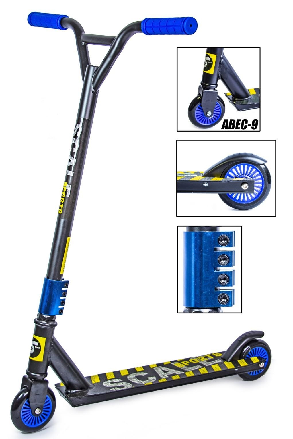 Самокат трюковый Scale Sports Tornado черно-синий