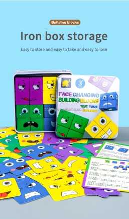 Логічна гра C 64978 (60) кубики, картки, правила, в коробці