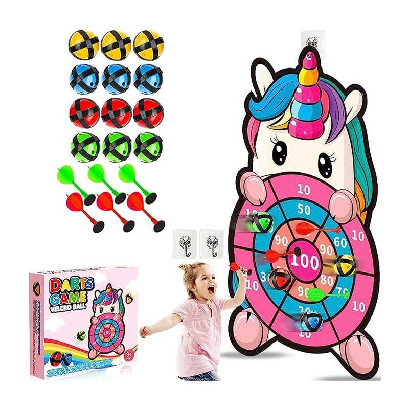 Дартс 66399 B-8 (40) “Єдиноріг”, мішень, кульки, гачки, дротики, в коробці