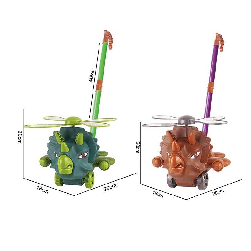 Каталка 198-27 (72/2) 2 види, дзвіночок, обертаються лопасті, у пакеті