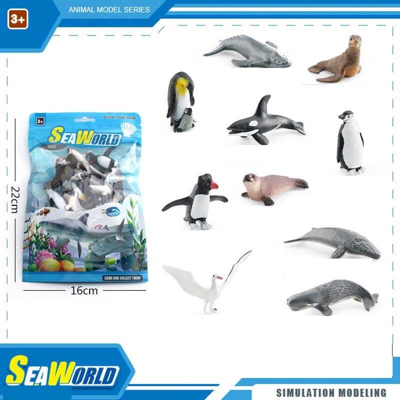 Набір тварин YJ 731 (120) “Морські тварини”, 10 штук, в пакеті