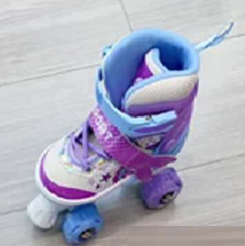 Ролики 80117-05 S розмір S 31-34 (6) колір Фіолетовий, колеса PU, КОЛЕСА ЗІ СВІТЛОМ, d коліс – 4,5 см, в сумці