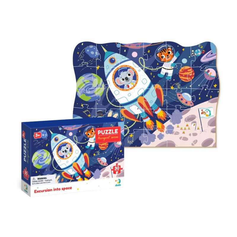гр Пазли картонні (3-4 роки) 30 ел. "Екскурсія у Космос" 300374 (36) "Dodo"
