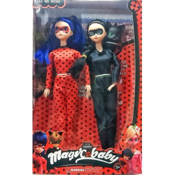 Лялька «Lady Bug» KK 1028 коробка , фігурки 2 шт. , шарнірна