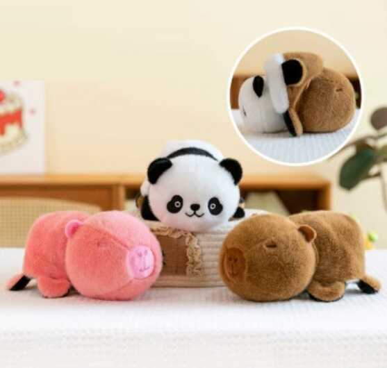 М`яка іграшка M 18466 (300) 2в1, двостороння, вивернушка, довжина 21 см, ВИДАЄТЬСЯ ТІЛЬКИ МІКС ВИДІВ