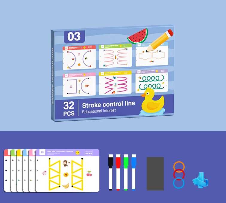 Логічна книжка C 75483 (56) 16 двосторонніх карток, багаторазові, 4 маркери, 3 кільця для карток, тримач на ручку, ганчірка для стирання, в коробці
