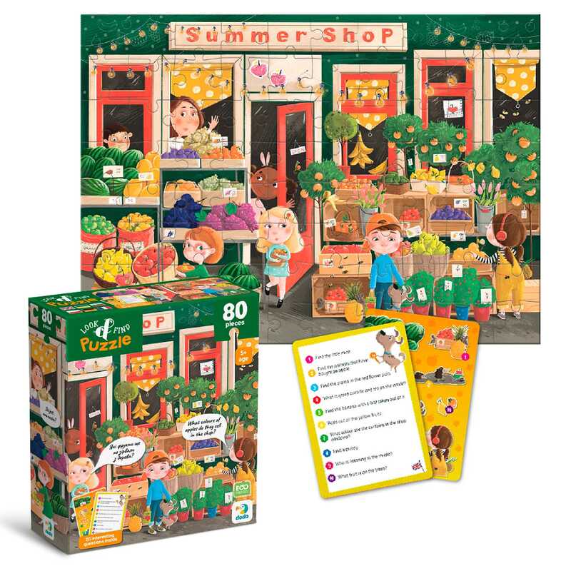 гр Пазл "Шукай та знаходь. Літні смаколики" 300665 (24) "DoDo", 80 елементів, 28х39 см, в коробці