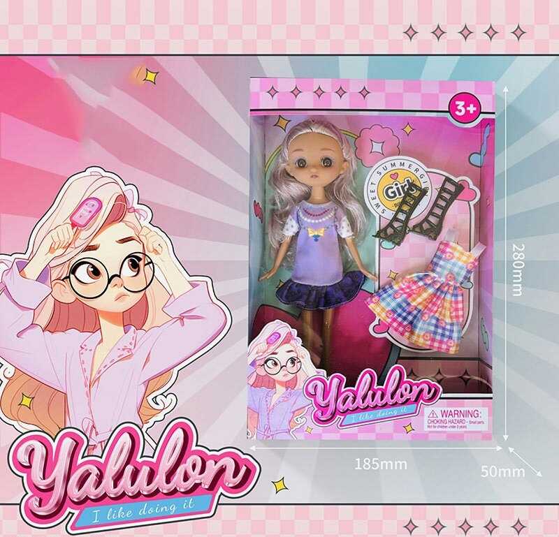 Лялька YL 611-9 (96/2) висота: 24 см, імітація скляних очей, аксесуари, взуття, в коробці