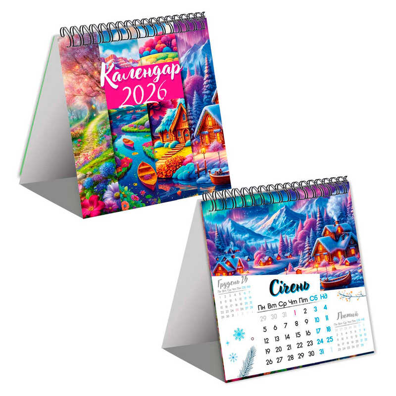 гр Календар "Природа" 2026 рік VT9502-01 (30) "Vladi Toys"