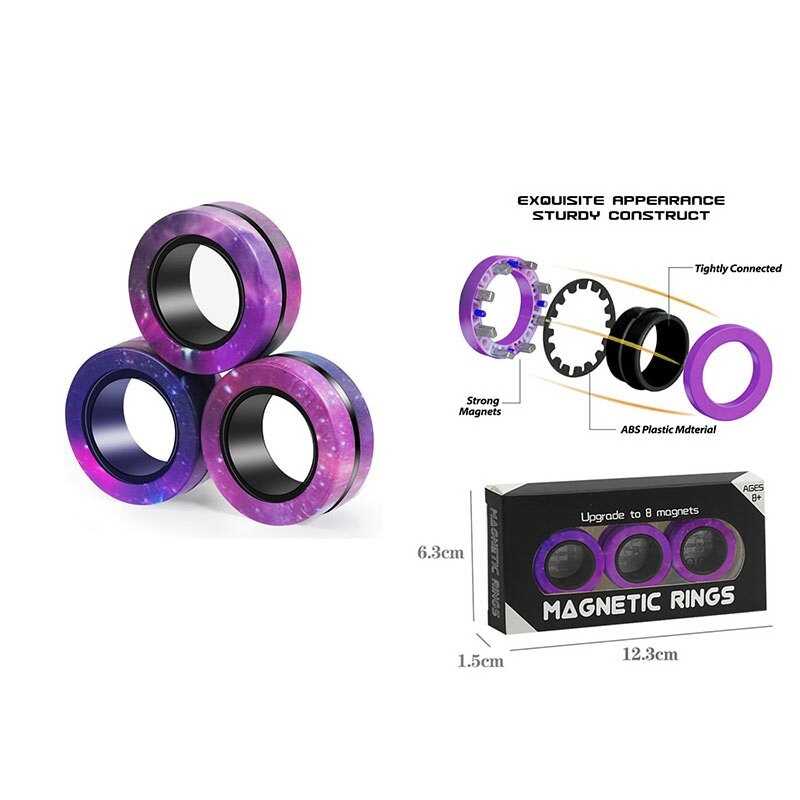 Гра-антистрес 2021-189 B (200) 3 магнітних кільця, в коробці