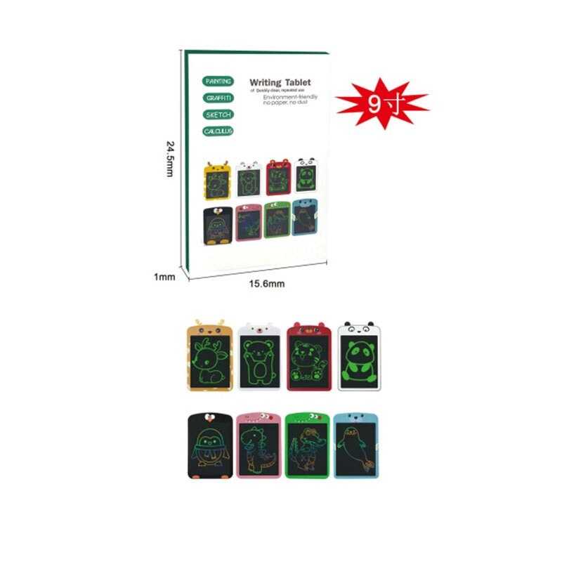 Планшет для малювання JS 003 (100) розмір: 15.6х24.5 см, кольоровий екран, стилус, блокування екрана, кнопка стирання, в коробці, ВИДАЄТЬСЯ ТІЛЬКИ МІКС ВИДІВ