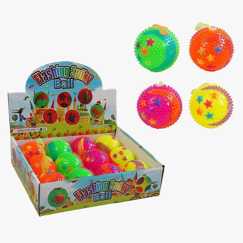 М`яч стрибун C 70430 (30) ЦІНА ЗА 12 ШТУК В БЛОЦІ, підсвічування, пискавка, в коробці