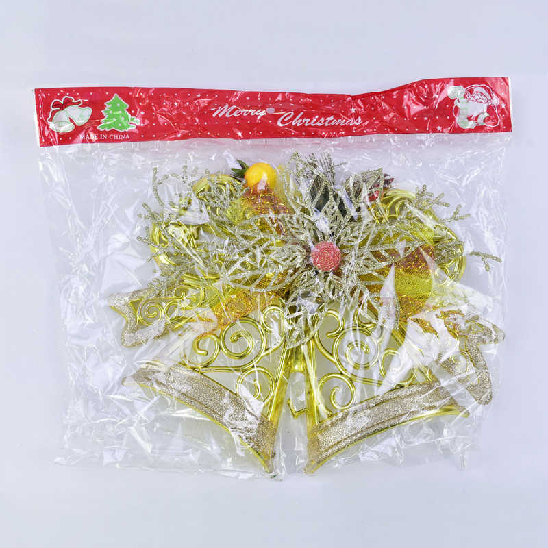 Новорічна прикраса С 30515 (200) "Дзвіночки", 1 штука в пакеті