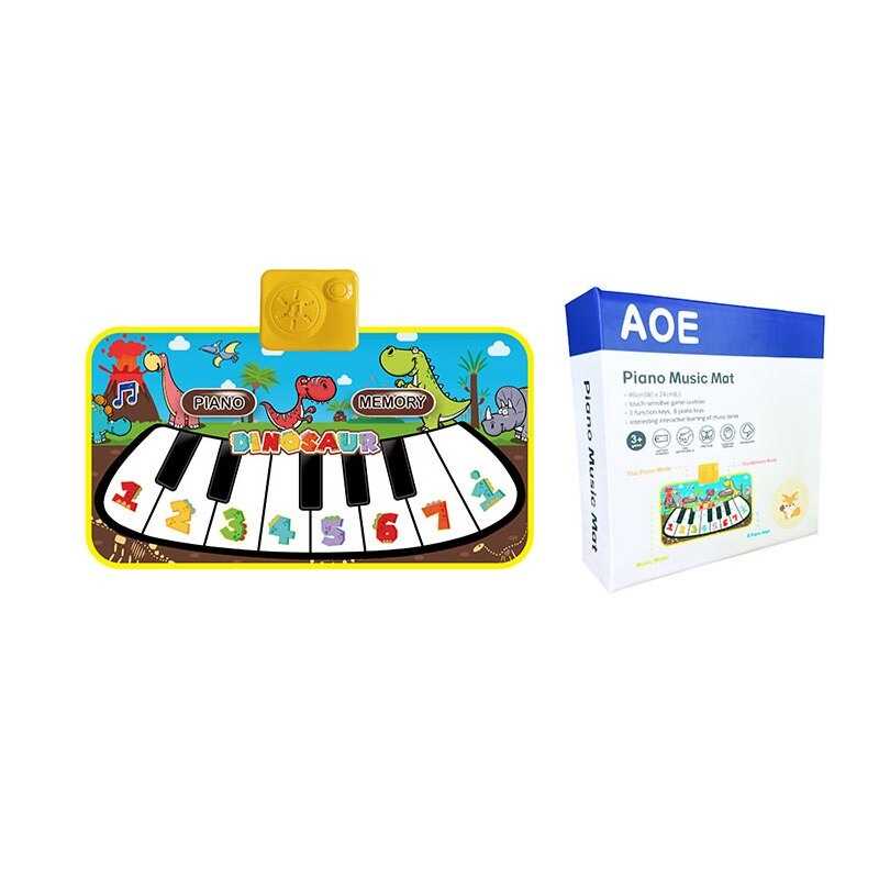 Килимок музичний 66399 y-13 (108/2) 46.5 х 3 х 25 см, на батарейках, піаніно, режим пам'яті, музика, в коробці