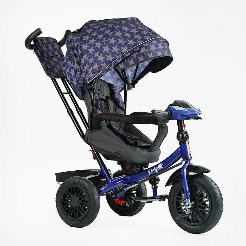 Велосипед 3-х кол. 8066 / 208-23 BestTrike "Perfetto" (1) поворотне сидіння, колеса гумові надувні, кошик, фара музична, USB, Bluetooth, в коробці