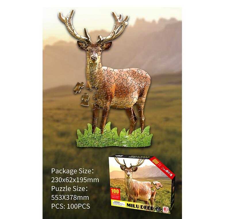 Пазли 88656 (72/3) "Олень", 100 елементів, в коробці