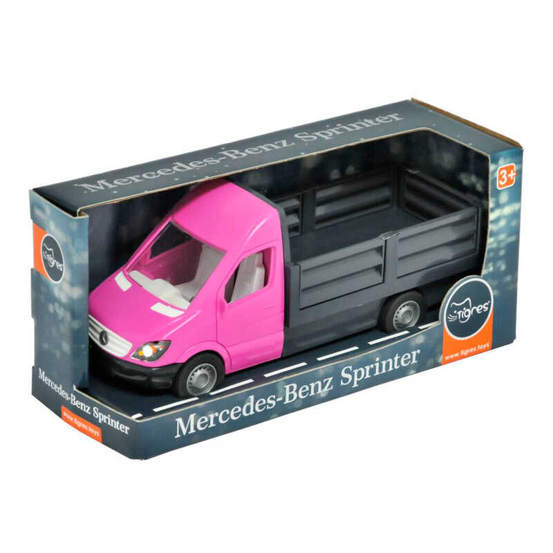 гр Автомобіль "Mercedes-Benz Sprinter" бортовой рожевий 39674 (4) "Tigres"