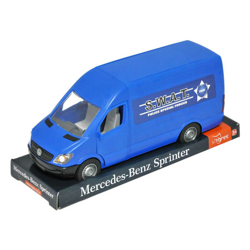 гр Автомобіль "Mercedes-Benz Sprinter" вантажний 39702 (синій) на планшетці (6) "Tigres"