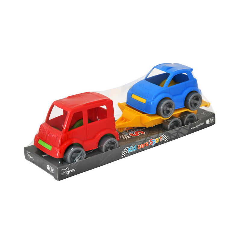 гр Набір авто "Kid cars Sport" 3 ел. на планшетці (автобус + гольф) 39823 (24) "Tigres"