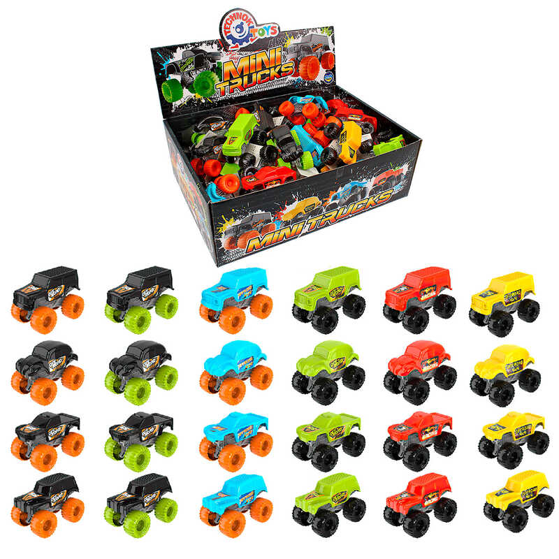гр Набір машин "Міні трак" 9550 (3) "Technok Toys" В БЛОЦІ 40 ШТУК, 6 видів машинок