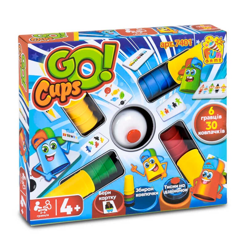 гр Настільна розважальна гра "Go Cups" 7401 (12/2) "FUN GAME", в коробці