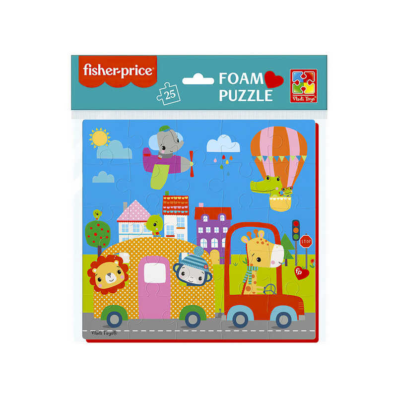 гр Пазли м'які "Fisher-Price. Місто" VT1109-05 (50) англ.,"Vladi Toys", 22х23 см, у пакеті