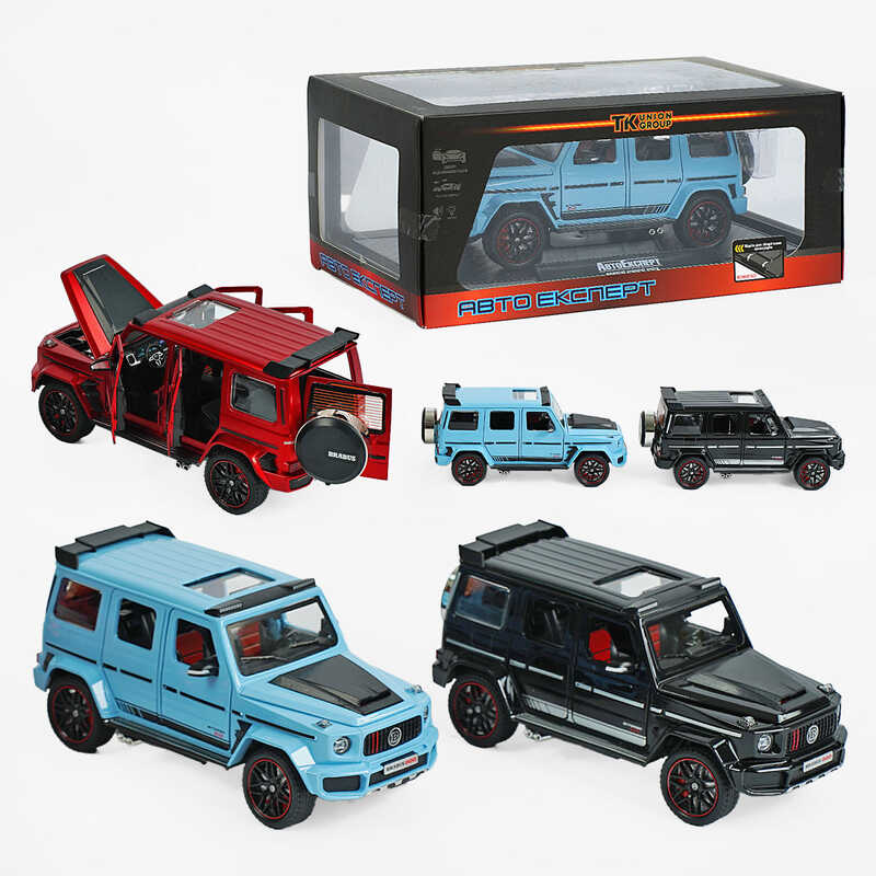 Джип 77070 (12) "Авто Експерт", 3 кольори, металопластик, 1:24, звук, світло, інерція, рухомі елементи, 2 режими, викрутка, в коробці, ВИДАЄТЬСЯ ТІЛЬКИ МІКС ВИДІВ