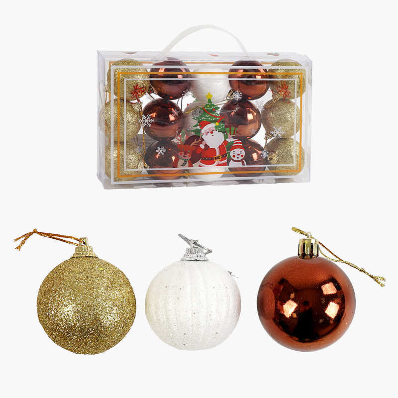 Новорічні прикраси C 67306 (96) кульки,  D = 5 см, у слюді