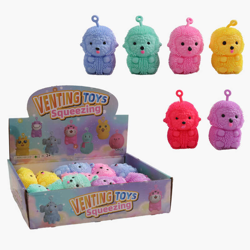 Гра антистрес C 71395 (30) ЦІНА ЗА 12 ШТУК В БЛОЦІ, розмір - 7х5х8 см, кулька підсвічується, петелька, в коробці